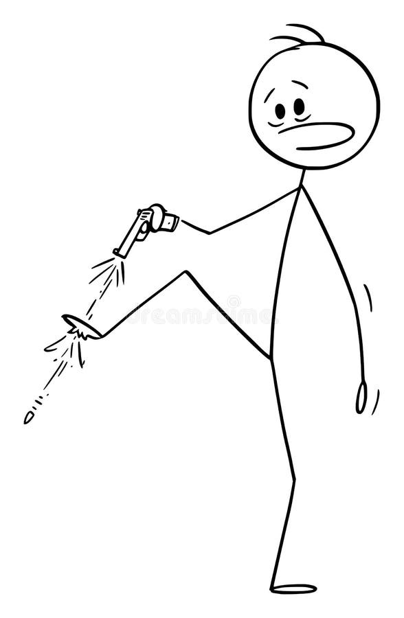 vector-cartoon-stick-figure-drawing-conceptual-illustration-man-businessman-hand-gun-shooting-yourself-foot-165021780.jpg