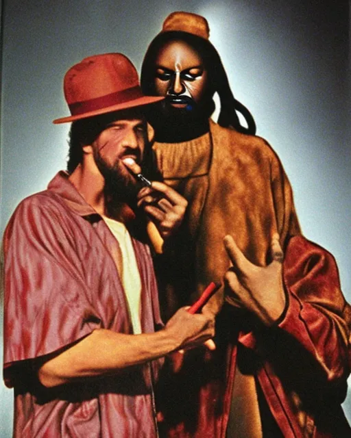1 - Black Jesus Smoking weed with Freddy Krueger 